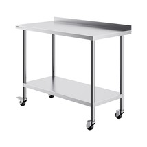 VEVOR 24 x 48 x 40 Inch Stainless Steel Work Table, Commercial Food Prep... - £218.29 GBP