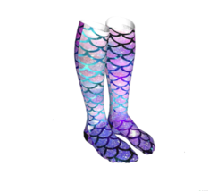 Mermaid Scales Moisture Wicking Socks For Women Cool Retro Novelty Crew Socks - £5.55 GBP