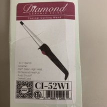 Remington Curling Wand Iron Instant Curls CI52W1 Ceramic Conical 1/2”-1” Barrel - $17.41
