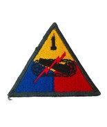 WW2 US Army 1st Armored Division Shoulder Patch Vintage Embroidered Badge - $27.23 CAD