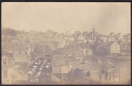Stonington, Maine Pre-1907 Und/B RPPC - Main Street &amp; Town View Postcard - £19.47 GBP