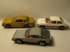 lot of 3 vintage Hot Wheels: &#39;80 Omni 024, &#39;81 Datsun 200SX, &#39;80 X11 - £7.86 GBP