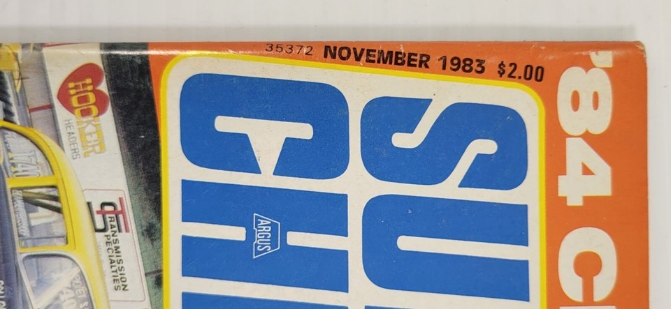 PV) Super Chevy Magazine November 1983 Volume 11, Issue 11 Camaro Corvette Item image 3