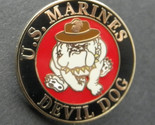 US MARINE CORPS USMC MARINES DEVIL DOG LAPEL PIN BADGE 1 INCH - $5.74