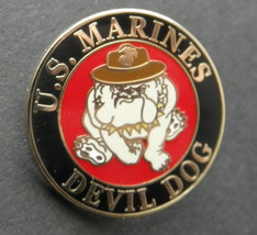 US MARINE CORPS USMC MARINES DEVIL DOG LAPEL PIN BADGE 1 INCH - £4.50 GBP
