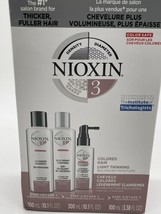 Nioxin System 3 Starter Kit 3Pc Set 300ml/10oz Color Treated Full Size - £18.94 GBP