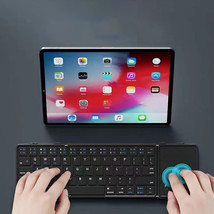 Folding Wireless Bluetooth Keyboard With Touchpad For Windows, Android, IOS Phon - £26.20 GBP