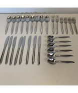 29 Mar crest citation mixed lot stainless steel flatware star starburst ... - €25,56 EUR