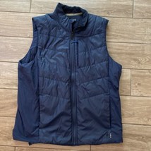 Smartwool Blue Vest Men’s XL Puffer Hiking Full Zip - £35.41 GBP