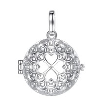 20mm Urn Cremation Flower Clover Cage Locket Ash Pendant Holder Keepsake... - £21.89 GBP