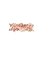 AGENT PROVOCATEUR Womens Suspenders Lovely Shiny Floral Pink Size S - £95.30 GBP