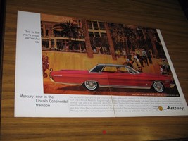 1965 Print Ad The &#39;65 Mercury Park Lane Red 4-Door Doral Beach Hotel Mia... - $13.03