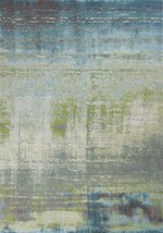 5 X 8 Blue Or Green Abstract Indoor Area Rug - €202,64 EUR