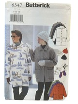 Butterick Sewing Pattern 6347 Misses Jacket &amp; Hat Size 8-12 Crafting App... - £7.13 GBP