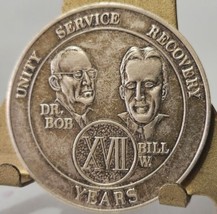 Vint.Alcoholics Anonymous 17 Years AA Medallion Chip Coin Token, Bill W ... - $7.70