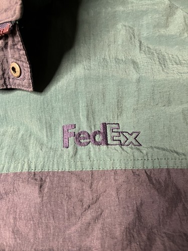 VTG FedEx Dunbrook Distinctive Image Jacket Men’s XL Windbreaker Hideaway Hood Item image 3