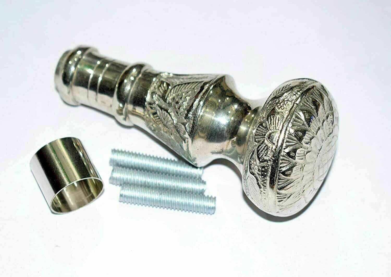 antique vintage wooden style brass head handle working walking stick new... - $26.15