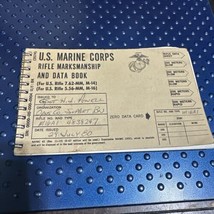 Original U.S. Marine Corps Rifle Marksmanship &amp; Data Book Navmc 42 1980 Named - $14.84