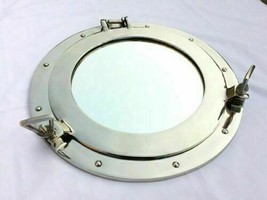 12&#39;&#39; Nautical Handmade Maritime Porthole Nautical Mirror Porthole chrome... - £59.99 GBP