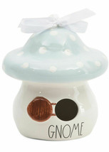 RAE DUNN Mushroom GNOME Ceramic House Birdhouse Farmhouse Decor - £23.73 GBP