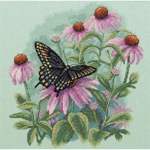 Dimensions &#39;Butterfly and Daisies&#39; Counted Cross Stitch Kit, 14 Count Li... - $13.50