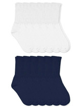 Jefferies Socks Boys Toddler Seamless Ribbed Cotton School Crew Socks 6 Pair - £12.52 GBP