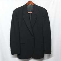 Lubiam 1911 42L Black Luigi Bolto Single Button Blazer Suit Jacket Sport Coat - £23.78 GBP
