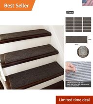Edging Non-Slip Carpet Mat 28inX9in Indoor Stair Runners for Wooden Step... - $124.95