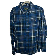 Eddie Bauer Blue Flannel Long Sleeve XL - $21.82 CAD