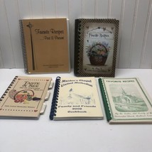 Cook Books Lot Of 5. Various Titles Church Cook Books. Various Years - £24.32 GBP