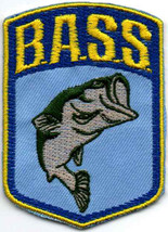 Bass Anglers Sportsman Society The Bassmasters Fishing Iron on Embroidered Patch - £7.95 GBP