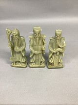 Lot Of 3 Vintage Chinese Soapstone Figurine Statues - $19.79