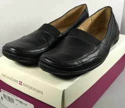 Naturalizer Fritz Black Size 6N Flat Slip-on Leather  - $19.75