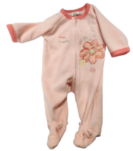 Baby Girl Clothes Vintage Y2K Carter&#39;s 0-3 All About A Bear Pink Footsie... - $24.74