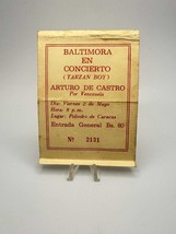 Baltimora 1986, Tarzan Boy, Concert Ticket Caracas Venezuela~ Vintage Su... - $98.99