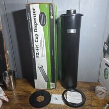 San Jamar C2410C EZ-Fit One-Size-Fits-All Cup Dispenser - Black New - $49.50