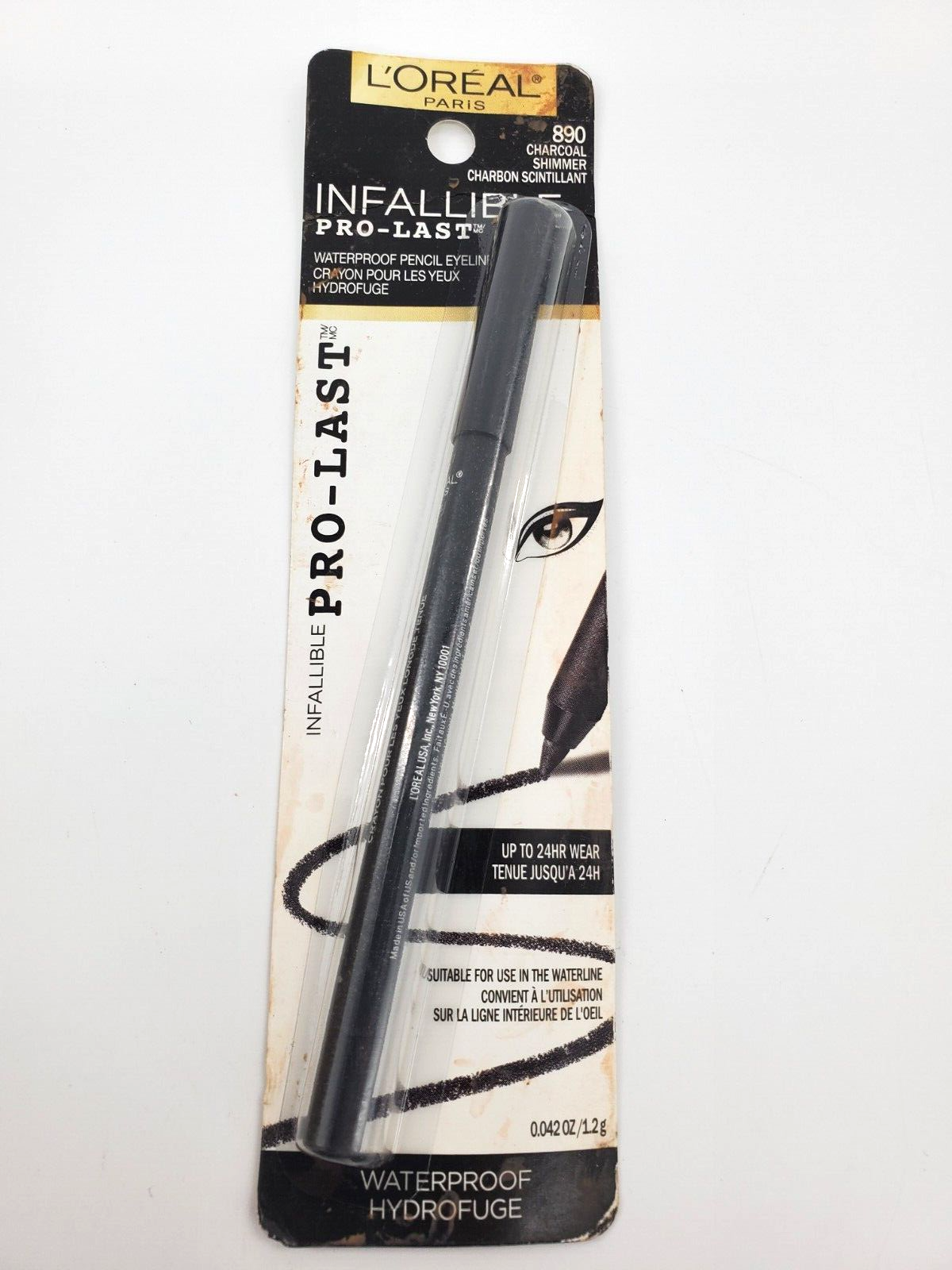 Primary image for L'oreal Infallible Pro Last Waterproof Eyeliner 890 Charcoal Damaged packaging