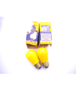 Vintage NOS GE Thomas Edison 10W Light Bulbs Yellow TESTED - $296.05 MXN