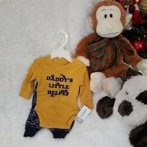 CARTER&#39;S BABY 2pc Long Sleeve Top &amp; Pants Set, &quot;BABY BOY&quot; (Size 3M) ~ NE... - $12.21