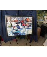 Painting FUN IN THE SNOW  - £125.30 GBP
