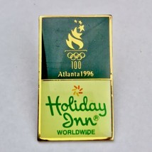 Holiday Inn Olympics 1996 Atlanta Pin Gold Tone Enamel Vintage 90s - £7.88 GBP