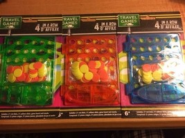 4 In A Row Travel Game - Great for Children Over 6 - Great Travel Fun! - $5.54