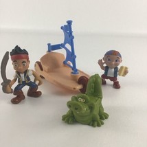 Disney Jake &amp; The Never Land Pirates Deluxe Figures Topper Lot Cubby Tick Tock - £17.08 GBP