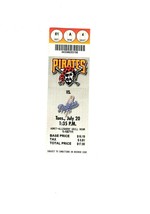 July 20 1999 LA Dodgers @ Pittsburgh Pirates Ticket Adrian Beltre 3 RBI - £15.54 GBP