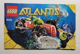 LEGO Atlantis 8059 Seabed Scavanger Instruction Manual ONLY  - $6.92