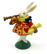 Vintage White Rabbit Alice in Wonderland Rubber Figurine 3&quot; Hamilton Gif... - $9.85