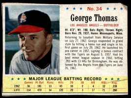 1963 Post Cereal #34 George Thomas VGEX-B107R12 - £38.93 GBP