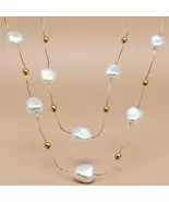 18K Gold Layered Baroque Pearl Necklace - $45.00