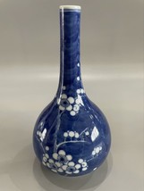 chinese porcelain bule and white vase - $200.00