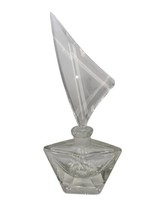 Vintage Crystal Glass Ship Sail Art Nouveau Deco Perfume Bottle - $64.35